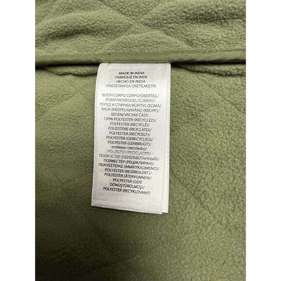 Polo Ralph Lauren Kids Size 6 Quilted Fleece Lined Vest Olive Green Full Zip - Picture 6 of 7